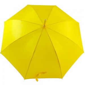 Ovida 23 inch 8 ribs golden shaft handle stick umbrella hot sale promotional umbrella
