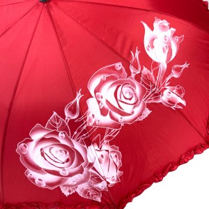 OVIDA 23 Inch 8 Ribs Decorative Wedding Umbrella Popular Chinese Style Red Umbrella