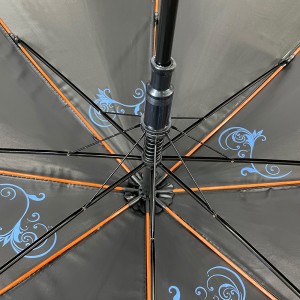 OVIDA Black Coating Umbrella Sun Umbrella With Printing Custom Logo Away From UVA UVB