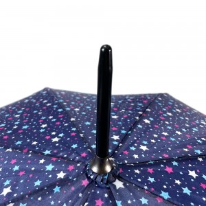 Ovida Cheap Umbrella From China Factory Automatic Open And Manual Close Polyester Fabric Stick Umbrella With Custom Logo Design