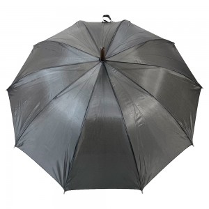 OVIDA Metal Frame Wooden Crook Handle Promotional Straight Umbrella