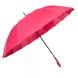 Ovida 25 Inch Stick Umbrella Crook Handle Big Size Umbrella With Customer’s Logo Printing Design