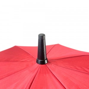 Ovida Sun Protection Rainproof Solid Color Wooden Umbrella 25 Inch 8 Ribs Straight Umbrella Automatic Open Big Size Umbrella