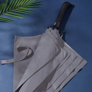Ovida automatic open High Quality Reflected Fabrics Golf Umbrella Night Safety Reflective Windproof Waterproof Anti-Slip Handle golf umbrella