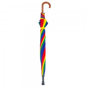 Ovida wholesale cheap Multi Color Promotion rainbow umbrella with polyester fabric de golf 54″ antislip golf umbrella high quality