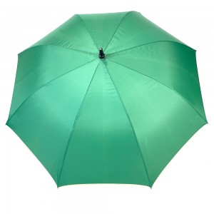 Ovida Factory Cheap Promotional Ads Customized Logo solid green 190t pongee fabric  golf umbrella wind resistant