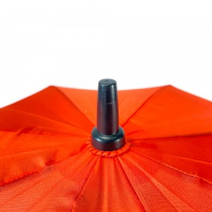 Ovida Red Umbrella With Customized Logo Prints Umbrella Across Full Panel Printing Umbrellas