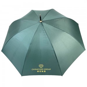 Ovida High-end straight bone umbrella for two people Hotel restaurant automatic logo sombrillas