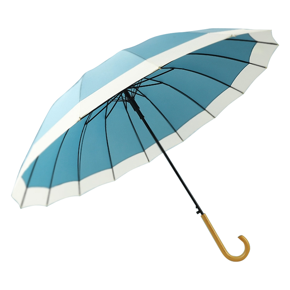 Ovida 16K Curved Handle Umbrella Rain Men Women Reinforce Windproof Golf Long Umbrellas Japanese Style Refreshing Boy Girls Umbrella