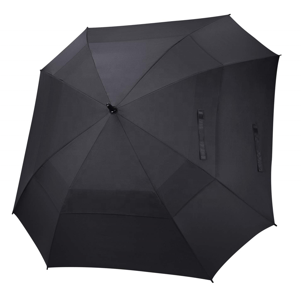 Ovida Multi-Color Air-Vented Umbrella Straight Golf Umbrella Square Windproof Umbrellas