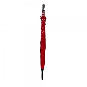 Ovida Manual Hand Opening Cheapest Golf Umbrella Red Silver UV Coating Umbrellas Cheaper In China