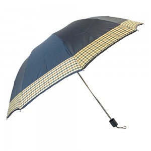 OVIDA three folding umbrella manual open umbrella with custom design and logo print