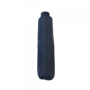OVIDA three folding classical black umbrella portable and easy manual open umbrella