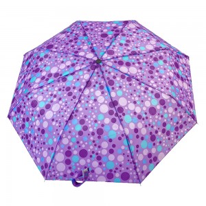 OVIDA three folding promotional umbrella super mini rain umbrella with custom design