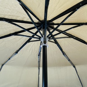 OVIDA 3 folding classical umbrella high quality dark yellow compact umbrella