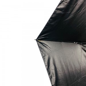 OVIDA 3 fold lovely cartoon umbrella custom logo black UV coating sun umbrella