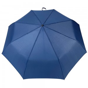 OVIDA 3 folding umbrella manual open rain umbrella with high quality wooden handle