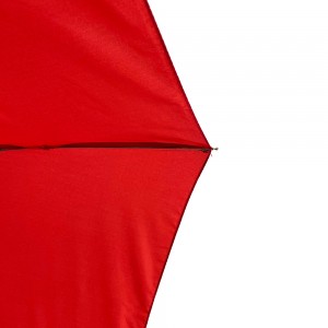 OVIDA 3 folding umbrella manual open umbrella custom logo red color umbrella