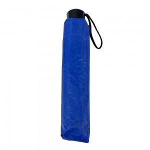 OVIDA Pure blue polyester fabric with silver coating sun uv block protection telescopic umbrella fold 3