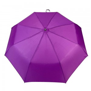 OVIDA High quality lightweight one hand operation promotional solid color violent folding umbrella