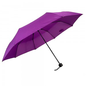 OVIDA High quality lightweight one hand operation promotional solid color violent folding umbrella