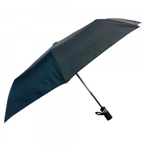 Ovida automatic portable 3 fold umbrellas for gentleman promotional commercial logo and design umbrella for sales