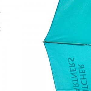Ovida beautiful blue custom logo for ad umbrella  chinese manufacture brand umbrella with water proof by plained color design