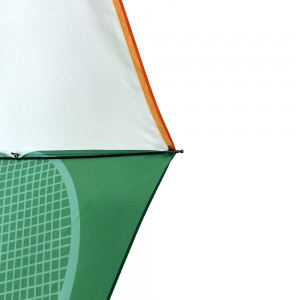Ovida Full Automatic Folding Umbrella Printed on Tennis Racket Pattern Custom Umbrella