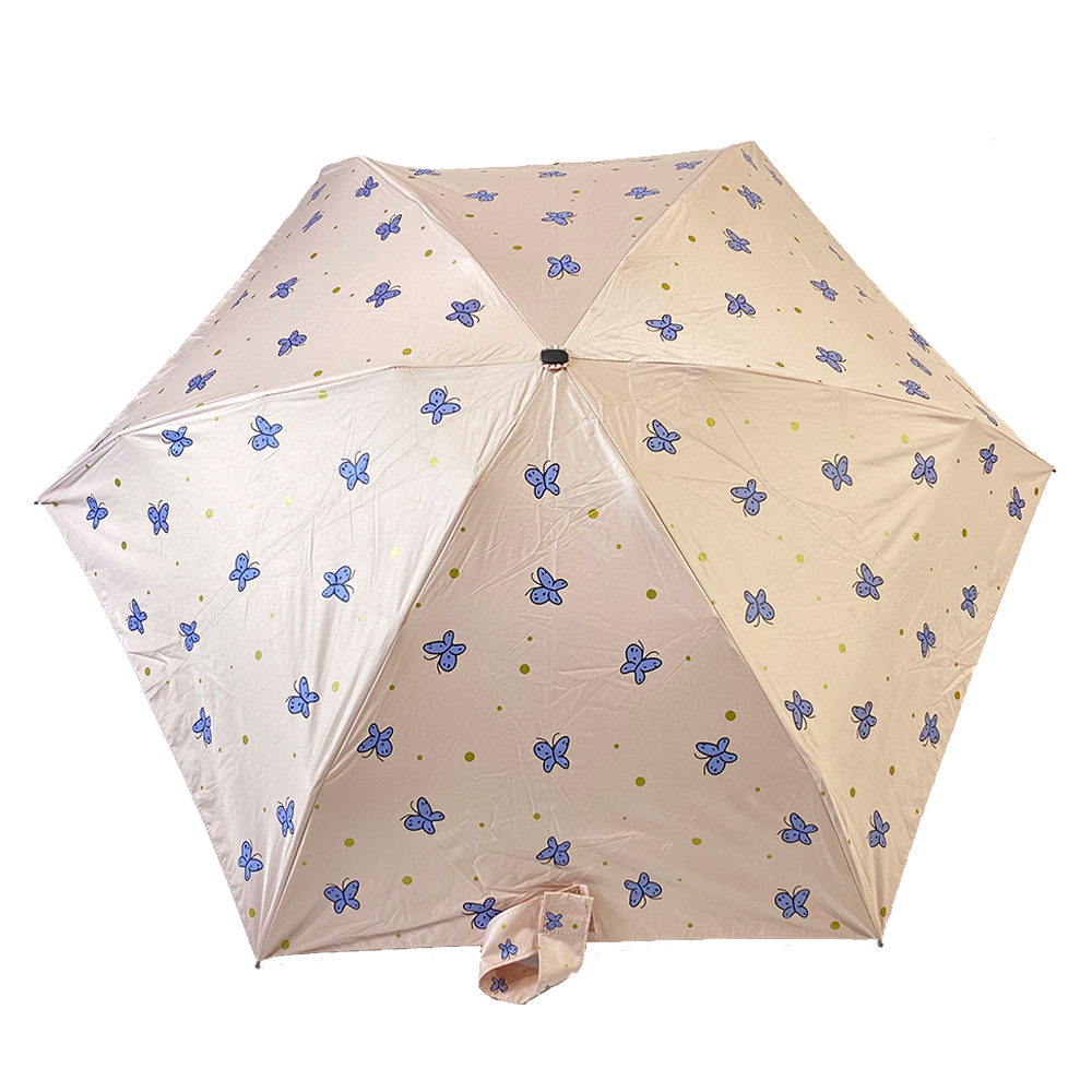 2021 wholesale price Transparent Umbrella Led - Ovida rain and sun protect Japanese vintage 5folding UV umbrella – DongFangZhanXin