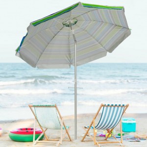 Ovida with tilt two layer air vented outdoor pool garden aluminium beach umbrella
