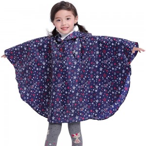 Ovida Outdoor Travel EVA PVC Fabric Fashion Eco-Friendly Portable Raincoat for four years old kids