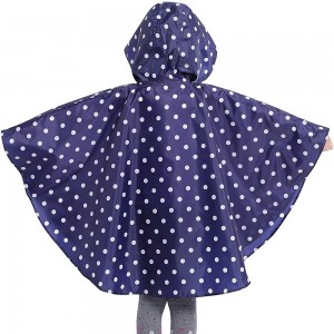 Ovida Wholesale reusable waterproof raincoat jacket cartoon rainwear EVA Children rain coat for kids