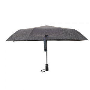 Ovida super water repellent windproof reflective medium size folded automatic 3 fold umbrellas for adults