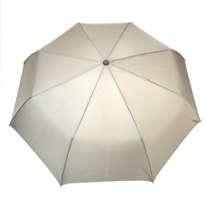 Ovida waterproof pongee fabric cristal ball stone custom 3folding quality luxury umbrella