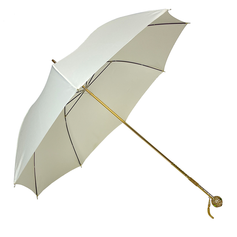 Super Purchasing for Umbrella Solar Charger - Ovida 2022 gift umbrella for fashion lady golden ball handle sun protect   – DongFangZhanXin