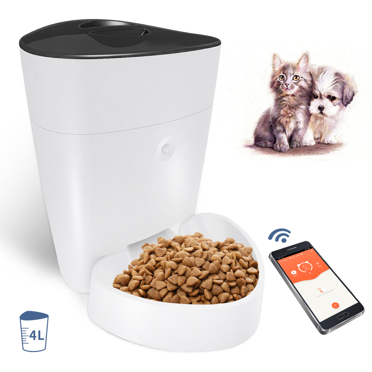 Low price for Pet Food Feeder - Smart Pet Feeder-WiFi/BLE Version 1010-WB-TY – Owon