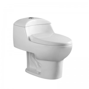 Economic One-piece Toilet, with Button at top, dual flush 4/6L