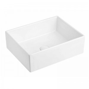 High definition Mop Basin - Farmhouse Sink with Bottom Grid and Strainer,Apron Sink Single Bowl Ceramic Porcelain Sink,Small Kitchens Sinks – Ouweishi