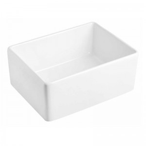 White color Classical Style Single Bowl Kitchen Sink