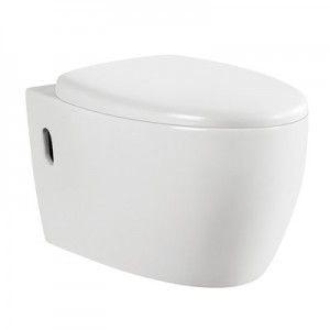 Collision type flush Wall-hung toilet with slow down seat cover