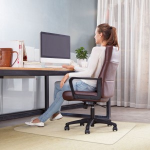 Tapete protetor de carpete para cadeira de computador em PVC durável para pisos de madeira
