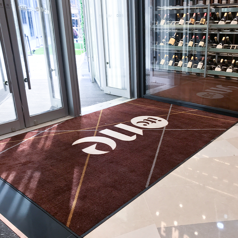 China Manufacturer for Logo Carpet Mats - Customized Anti-slip Nitrilel Rubber Logo Floor Door Mat – PAALER