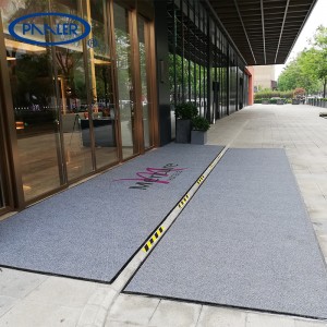 Tappetini per pavimenti d'ingresso in rotolo con tappetino per la rimozione della polvere per esterni con logo personalizzato Akon