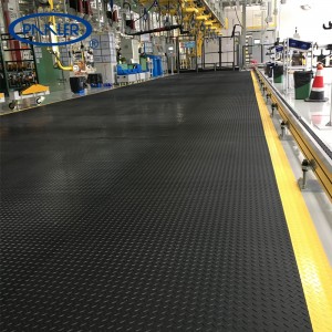 ESD Industrial แผ่นกันลื่น PVC Anti-fatigue Mat Flooring Roll