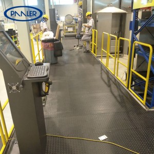 Industriële antislip kunststof rubberen vloerbeschermingsmatrol