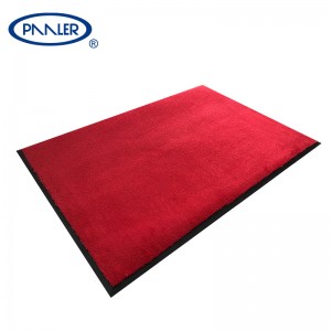 Durable Water Absorption Dust Removal Tufted Red Carpet Floor Door Mats