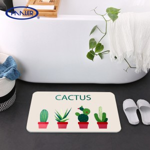 Home Use Quick Drying Stone Water Absorbent Diatomite Bath Mat