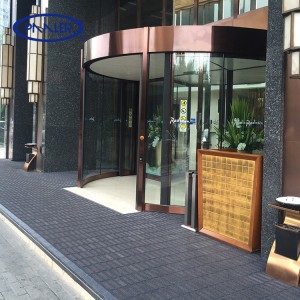 Tappetini per porte personalizzati per piastrelle per pavimento d'ingresso modulari ad incastro in PVC