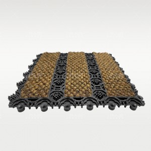 PVC Dust-removal Sand-scrapping Modular Entrance Mat Floor Tiles