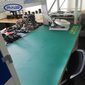 Industrial Natural ESD Rubber Sheet Antistatic Table Mat Tile